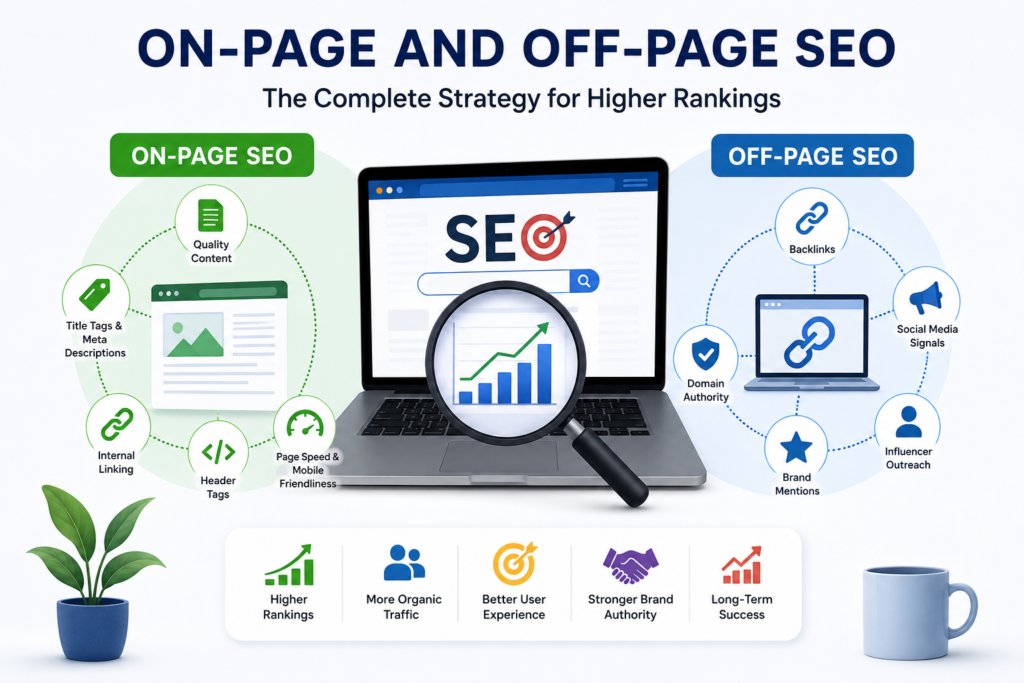 On page and Off page Seo